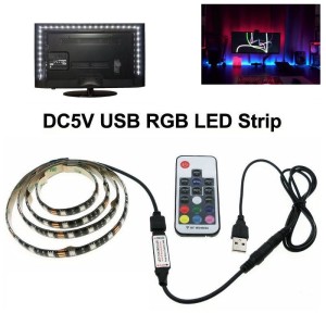 Αυτοκόλλητη Ταινία USB 5V Led RGB 3 Μέτρων